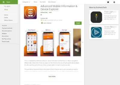 Advanced Mobile Information & Device Explorer